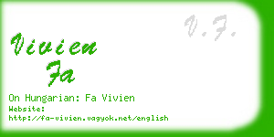 vivien fa business card